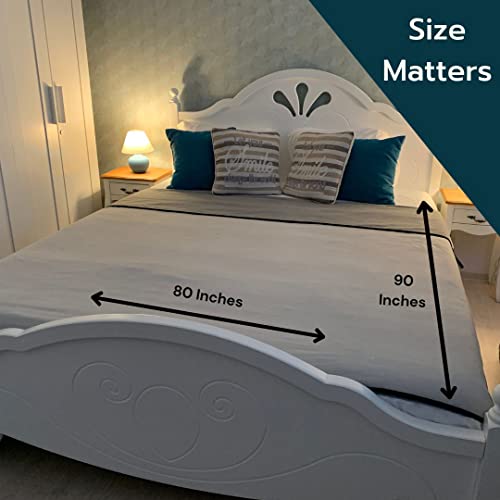 Waterproof Blanket Cover 80”X90” For Adults, Dogs, Cats Or Any Pets - 100% Waterproof Furniture Or Mattress Protector – Large Size For Twin, Queen, King Beds (Warm Gray / Cool Gray) #TOP6