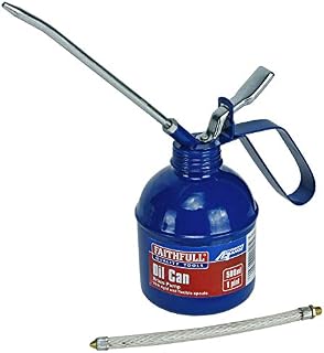 Faithfull FAIOC500 Oil Can 500ml Pistol Type Includes Rigid and Flexible Spouts