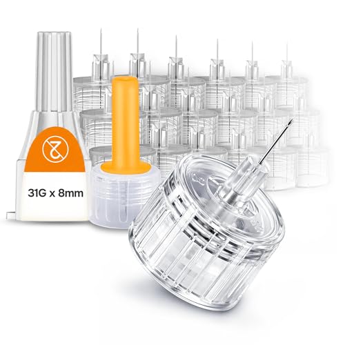 ONE-CARE Pen Tips 31G x 8mm 100 Count Twist-On Design Thin-Wall Structure ref 3019-01