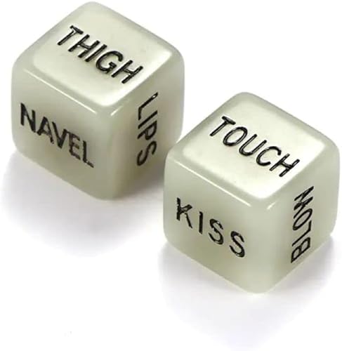 Miniatura 5 de Juego de dados que brillan en la oscuridad para parejas, ideal para aniversario, regalo de fiesta de boda, regalo para parejas o regalo para ella,