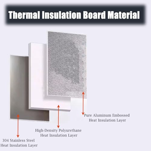 Panneau d'isolation de hotte de cheminée en acier inoxydable durable - 4