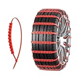 20Pcs Anti-Skid Snow Chains Car Motorcycles Winter&Bad Terrain Wheels Anti-slip Tie Emergency Universal / 10Pcs(40pcs)