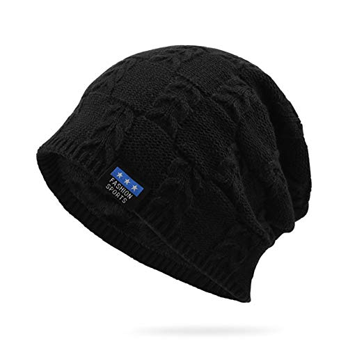 Bonnet tricoté homme chaud hiver pour stopper le froid aux oreilles