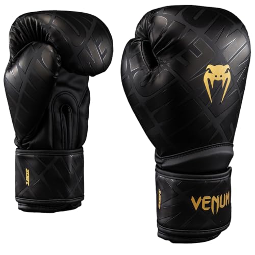 Image of Contender 1.5 XT 3D Boxing Gloves - Black /Gold - 8-Ounce