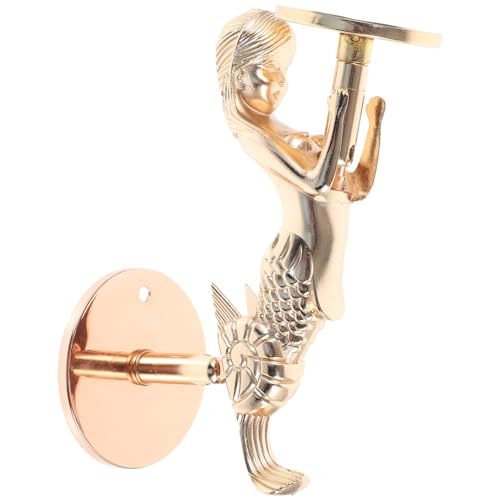 VILLCASE Wall Candle Sconces Decorative Mermaid Candle Stand Iron Art Candleholder Wall Art Decoration Home Decoration Tealight Candle Stand