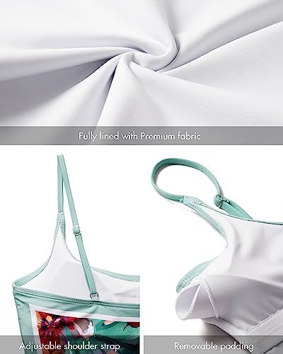 Image of Narecte Sexy One Piece Bathing Suit for Women Tummy Control High Cut One Piece Swimsuit Womens