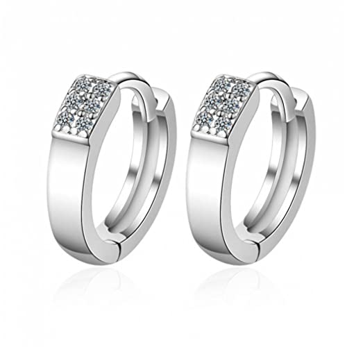 Zircone cubique AAA boucles d'oreilles de fête en argent pour femme créoles Smormer