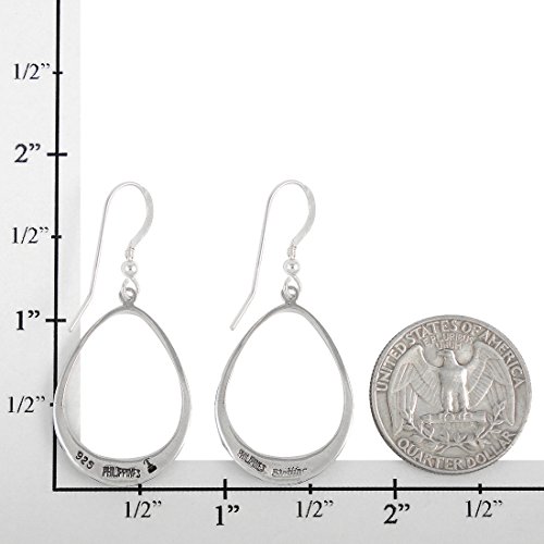 925 Sterling Silver Earrings Genuine Gemstones & Gemstones Pear-Shape Drop Dangles4