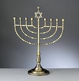 Rite Lite MP-60-AB Large Traditional Menorah - Antiqued Bronze Finish