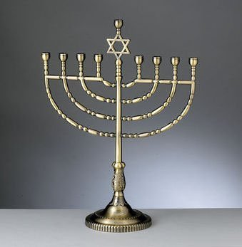 Rite Lite MP-60-AB Large Traditional Menorah - Antiqued Bronze Finish