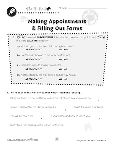Daily Social & Workplace Skills Gr. 6-12 - Classroom Complete Press (Life Skills Series) - Image 5