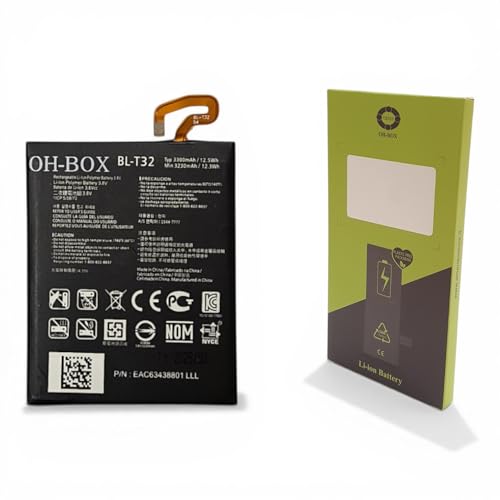 OH BOX® Bateria Compatible con LG Modelo BL T32 G6, V30, V35