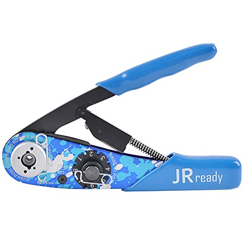 JRready NEW AS2 Adjustable Indent Crimp Tools M22520 2 01 Standard Aviation Crimper for Miniature and Sub-miniature Connectors 32 to 20 AWG wire harness