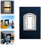 Kreative Fensterrequisiten, tragbare Fensterdekoration Requisiten, Reisefenster-Rahmen, Fotografie-Hintergründe, leichte wiederverwendbare Rahmen, frische Perspektive für Reisen, Party, Landschaft