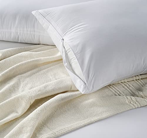 Lane Linen King Size Pillow Protector, Pack Of 2 Pillow Protectors, White Pillow Protectors With Zipper King Size, Hotel Quality King Pillow Protector - 20'X36' #TOP1