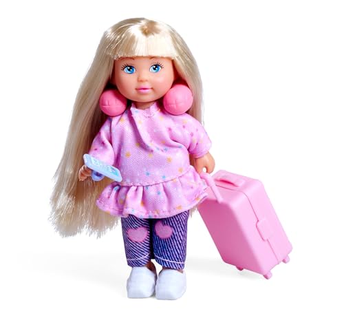 Simba Evi Love Travel Fun muñeca 12 cm con accesorios de viaje miniatura 2