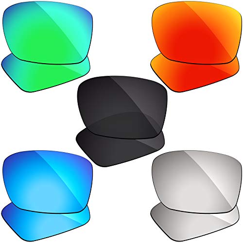 Image of 5 Pairs of Polarized Lenses Replacement Compatible with Oakley Turbine OO9263 Sunglasses - Combo Pack