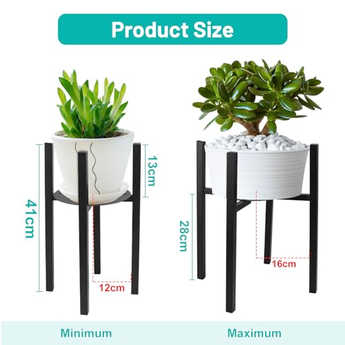 lalago Adjustable plant stand, flower stand, 41 cm high, metal plant stand, flower pot - Image 2
