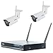Produktbild Komplettset WLAN-Set / 4-Kanal Netzwerkrekorder mit 2 x Full HD 2MP Überwachungskamera/WLAN LAN / P2P / IP Netzwerkkameras (weiß)