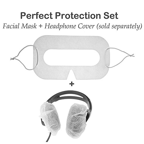 Forapid 50 Pcs Disposable Facial Cover Eye Cover-Soft Thick Breathable Non-Woven Fabrics Compatible With Google Cardboard/Google Daydream/Gear Vr/Htc Vive/Playstation Vr/Oculus Rift Vr Headset #TOP5