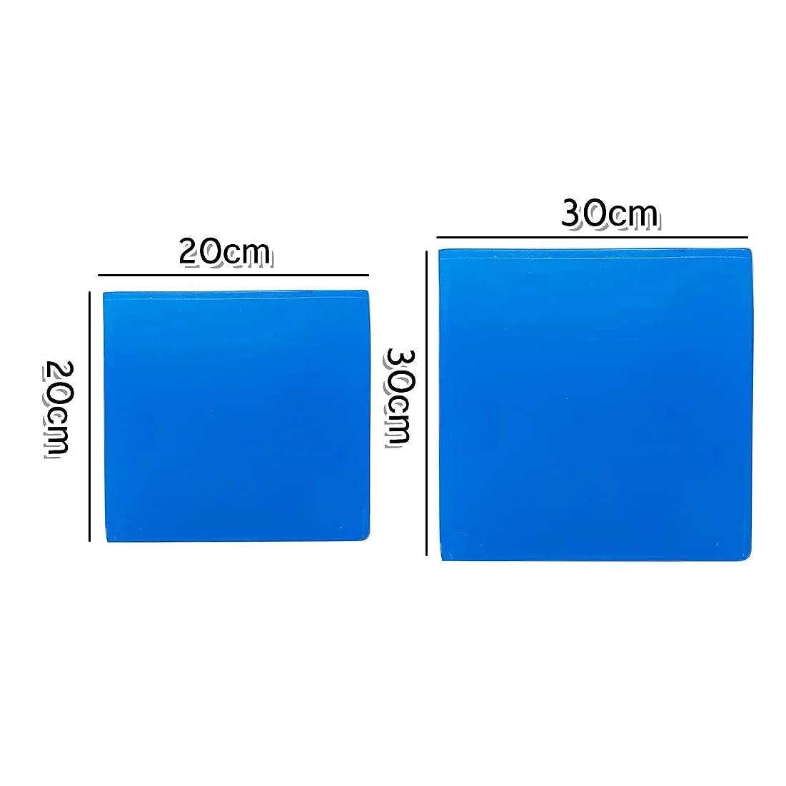 2CM Blau Motorrad Universal Sitz Kissen Gel Pad Cool Pad StoßDäMpfungs Matte DIY Cut Kissen A