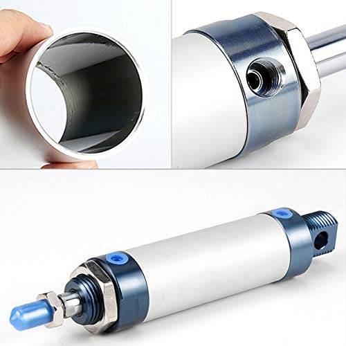 Vérin pneumatique double action MAL 25x100 à tige vissée - 5