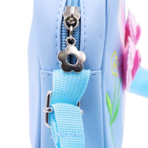 Dzyoleize Bolsa de ombro de coelho para meninas Bolsa de Ombro Pequena com Carteira e Alça Ajustável