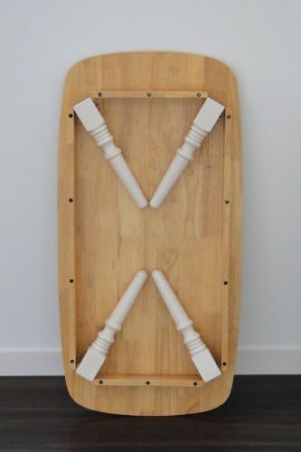 Sucre Table T-2445LBR/WH Shukley Table, Light Brown