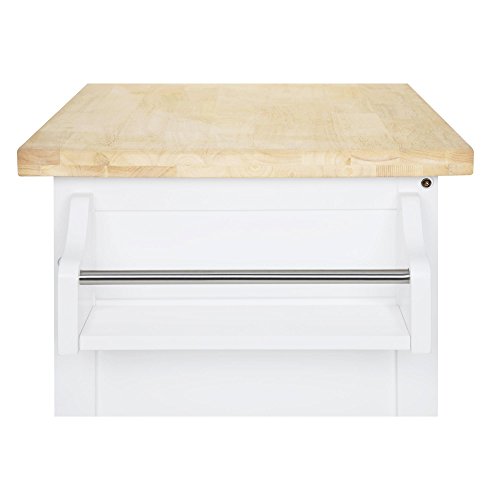Dorel Living Kitchen Island, White #TOP7