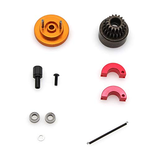 YU-NIYUT 1Set Flywheel Clutch Bell 16T 21T Shoes Spring Ball Bearings Nitro Engine Parts RC Vehicle Modification Fun for Adults and Kids