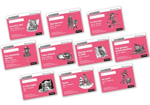 Read Write Inc - Phonics Set 3 Pink Story Books - Black and White Pack of 10 (NC READ WRITE INC - PHONICS)