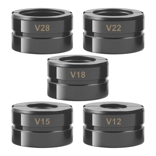 TIHOOK 5 pièces V12 ~ V28 – Pince de serrage, forme en V pour 12 mm, 15 mm, 18 mm, 22 mm, 28 mm, pour pinces de serrage manuelles + pince interchangeable, tube en cuivre, tube en acier inoxydable