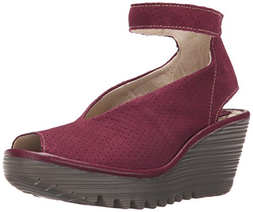 FLY London Women's Yala Perforated Wedge Sandal