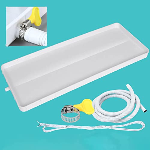Bandeja de agua del aire acondicionado con diseño de desvío, bandeja de goteo de la unidad externa del aire acondicionado con kit de tubería de drenaje Amortiguador de goteo de CA disponible en 1-2P y