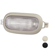Car Roof Light Interior Dome Lamp Assembly | Compatible with Dodge Ram Jeep Accessories Parts | Replaces 5JG58TL2AD Inside Overhead Console Reading Light with Manual Control (Medium Slate Gray)