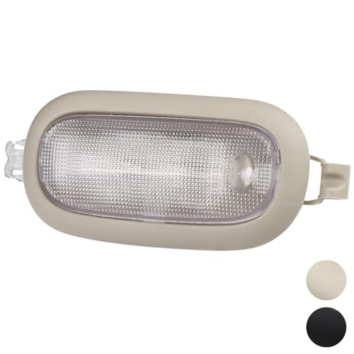 Car Roof Light Interior Dome Lamp Assembly | Compatible with Dodge Ram Jeep Accessories Parts | Replaces 5JG58TL2AD Inside Overhead Console Reading Light with Manual Control (Medium Slate Gray)