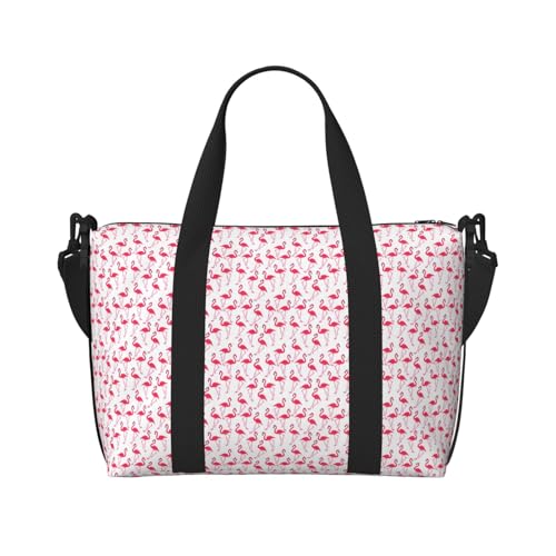 Sac de voyage flamant rose polyvalent grand format pour homme et femme