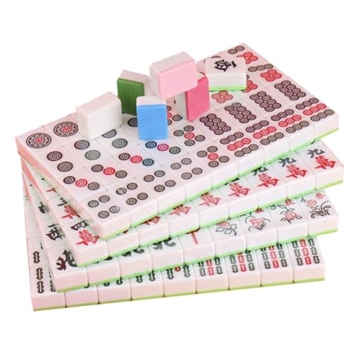 Mahjong Chino de Melamina para Hogar y Viaje miniatura 1