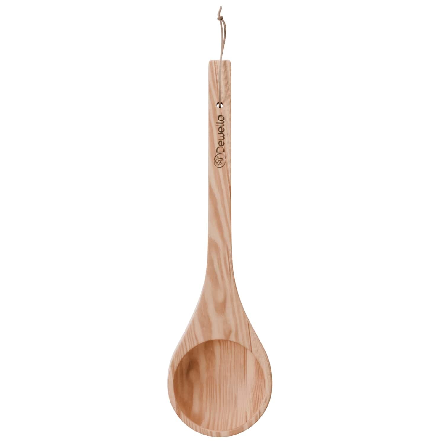 Dewello® Sauna Sanduhr 15 Minuten aus 100% Pinie + 2 Schrauben, vorgebohrt - Glas robust & hitzebeständig - Kontrastfarbe Pink - Sauna Zubehör