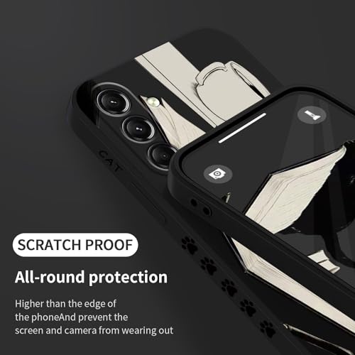 Coque Samsung S24 Plus Noir Chat LEECG protection fine - 7