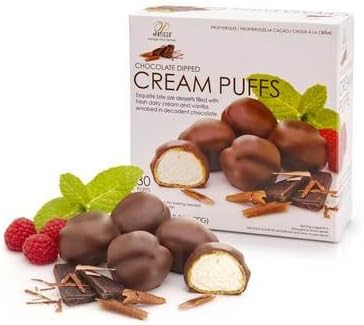 Patissa Chocolate Dipped Cream Puff - 30 per pack -- 6 packs per case.