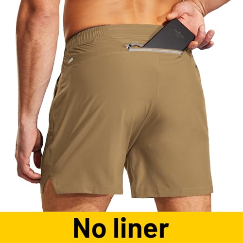 Image of MIER Men's Workout Running Shorts Lightweight Active 5 Inches Shorts with Pockets, Quick Dry, Breathable