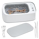 【Breites Anwendungsspektrum】Das Ultraschallreinigungsgerät kann für eine Vielzahl von Gegenständen wie Herrenuhren, Brillen, Rasierapparate, Damenschmuck, Kontaktlinsen, Make-up-Pinsel, Kinderschnuller, Backenzahnstocher, kleine Spielzeuge, Zahnersatz, Geschirr, alte Münzen, Kugelschreiberköpfe usw.