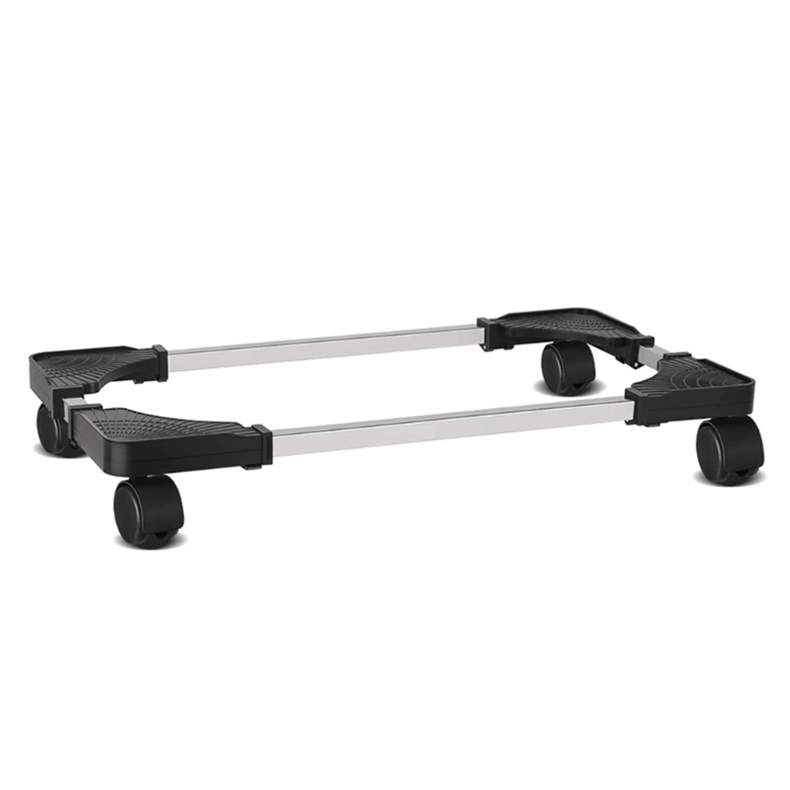 SaryEdge Adjustable Monitor Stand Mobile CPU Stand, Adjustable CPU Holder PC Host Cooling Chassis Bracket with Locking Caster Wheel, Scalable PC Tower Stand Ar,Black