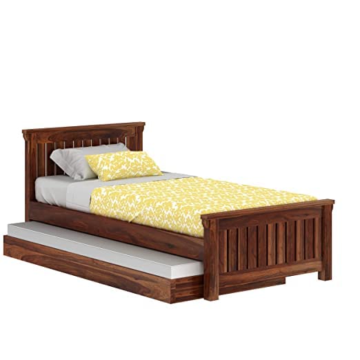 Prateek Art And Craft Trundle Bed for Adults Solid Sheesham Wood Bed