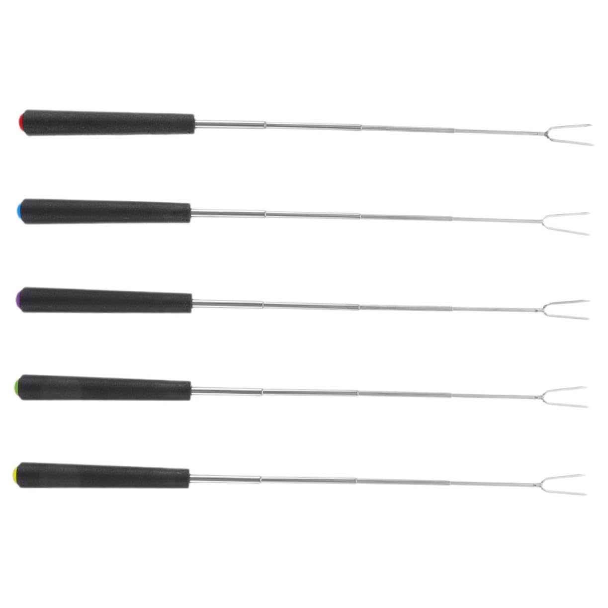 HAKIDZEL Telescopic Bbq Forks with Bear Claw Chicken Shredder Stainless Steel Grilling Forks for Outdoor Grill for Perfect Cooking