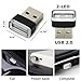iJDMTOY Brilliant Red USB Plug-in Miniature/Nano LED Car Interior Ambient Accent Lighting Kit