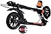 Trottinette Pliable Bars Scooter, Scooter adulte, Scooter roues, coup de pied Coup de pied réglable avec Pu roue et de frein à disque, Adulte pliant avec frein à main et Absorbing System Double Shock,