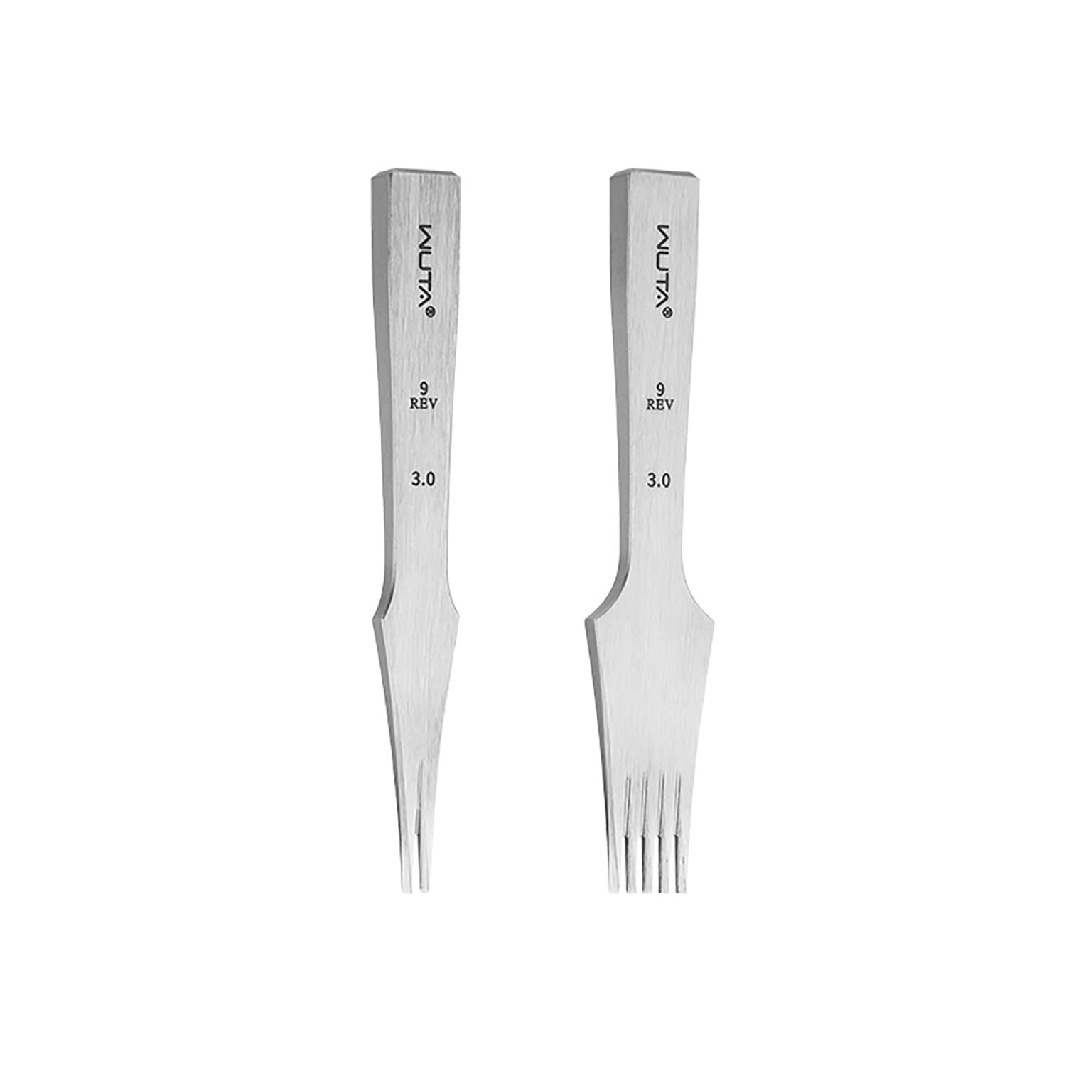 WUTA Leather Chisel All-Polished Die-Steel Puncher French Style Pricking Iron Sharp Leather Punching Tool Kits