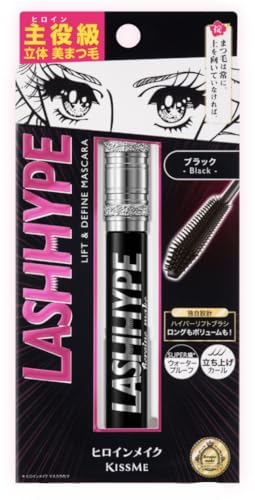 【ブラック】 ヒロイン メイク ラッシュ ハイプ/ロング＆ボリュームタイプ 長時間キープ にじまない ウォータープルーフ マスカラ [AYÉLICEサンクスシール付]のサムネイル